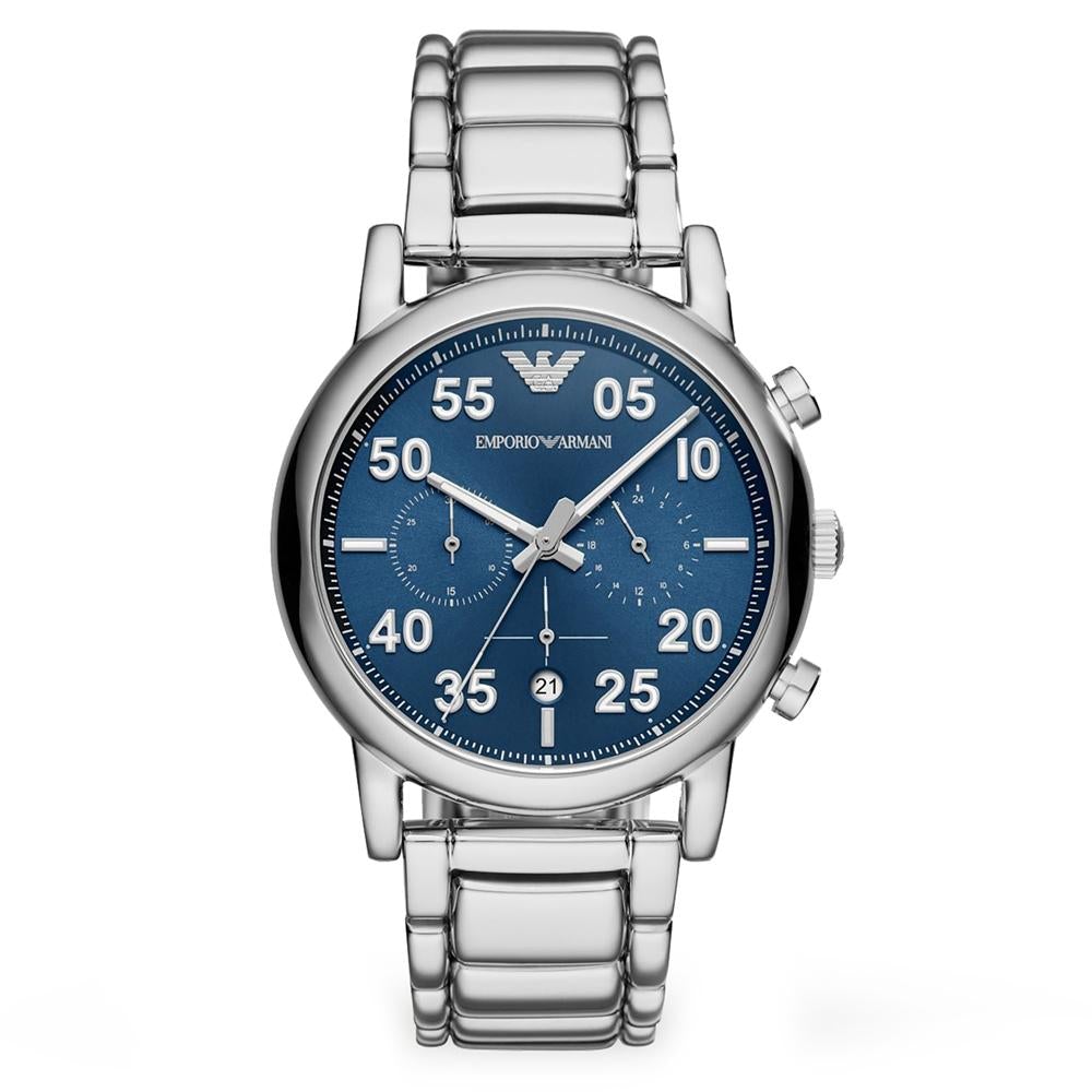 Emporio Armani Ar11132 Men S Luigi sølv Chronograph ur