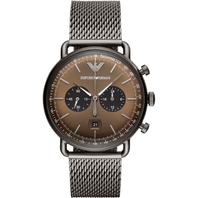 Emporio Armani Ar11141 Men S Gunmetal Chronograph ur