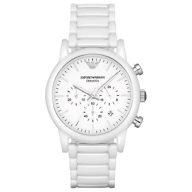 Emporio Armani Ar1499 Men S hvid Chronograph ur