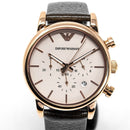 Emporio Armani Ar1809 Men S Luigi Chronograph ur med roseguld PVD-belægning