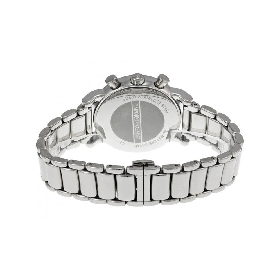 Emporio Armani Ar1853 Men S sølv Chronograph ur