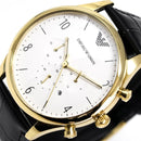 Emporio Armani Ar1892 Men S Chronograph ur med guldfarvet PVD-belægning