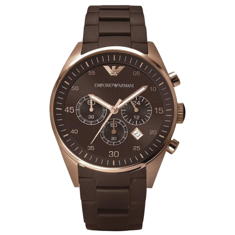 Emporio Armani Ar5891 dameur Chronograph brun