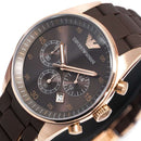 Emporio Armani Ar5891 dameur Chronograph brun