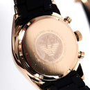 Emporio Armani Ar5906 dameur Sportivo Chronograph ur med roseguld PVD-belægning