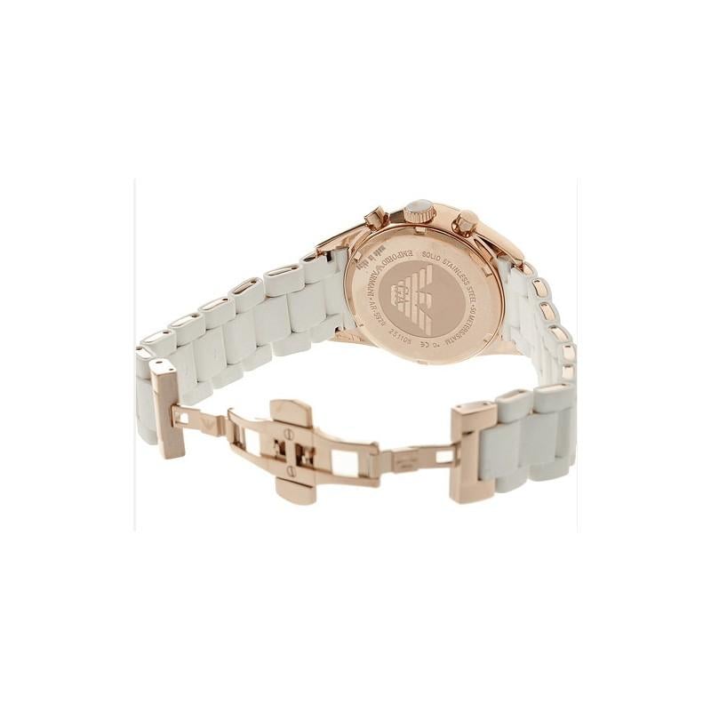 Emporio Armani Ar5920 dameur roseguld Chronograph