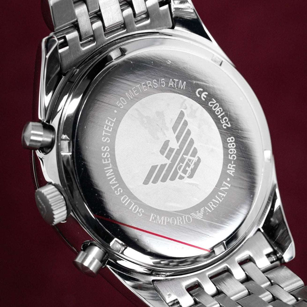 Emporio Armani Ar5988 Men S Tazio Chronograph stål ur