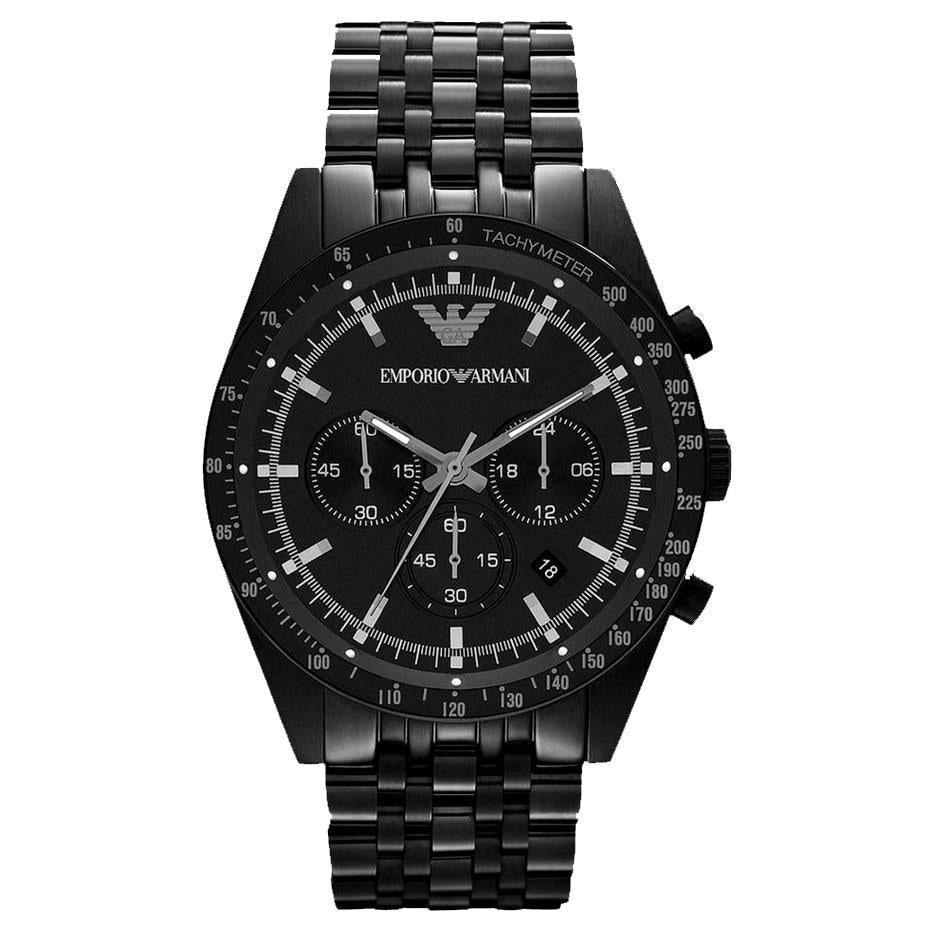 Emporio Armani Ar5989 Men S sort Chronograph ur