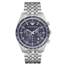 Emporio Armani Ar6072 Men S blå sølv ur