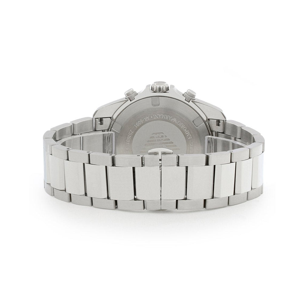 Emporio Armani Ar6091 Men S blå skive sølv Chronograph ur