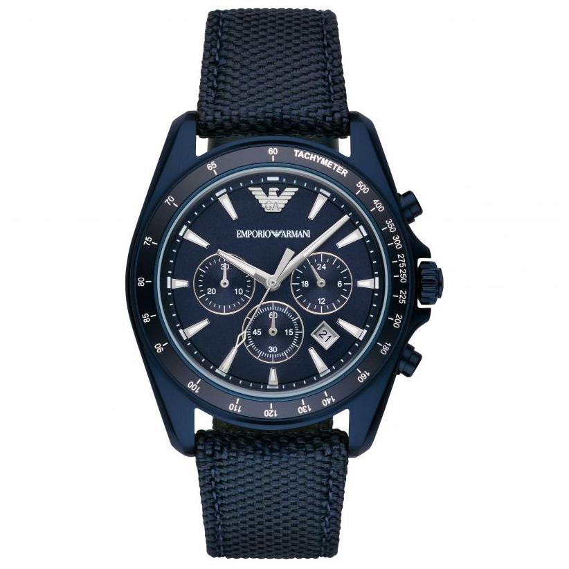 Emporio Armani Ar6132 Men S blå Chronograph ur