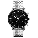 Emporio Armani Ar80009 Men S sølv Chronograph ur