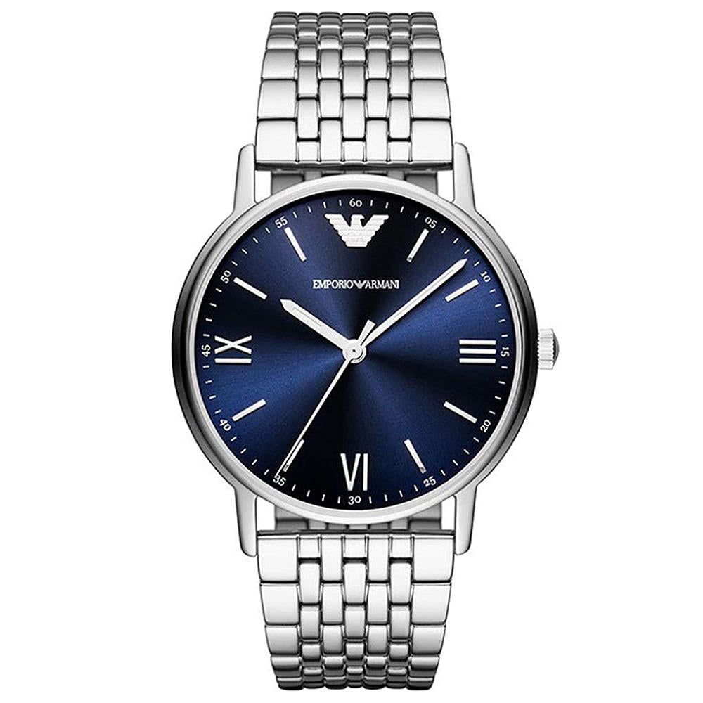 Emporio Armani Ar80010 Men S Navy blåt ur