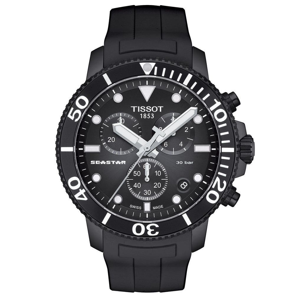 Tissot Seastar 1000 Chronograph sort herreur T120.417.37.051.02