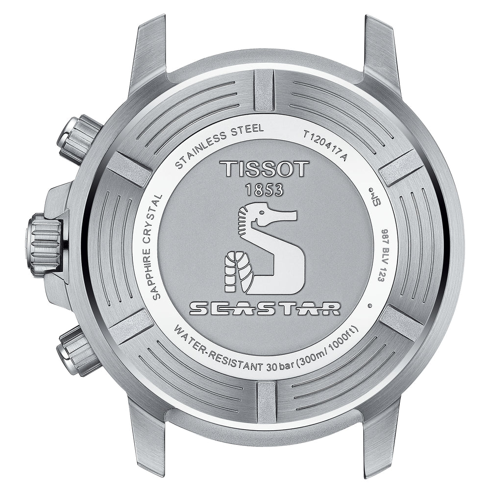 Tissot Seastar 1000 kvarts Chronograph herreur blå gradient T120.417.11.041.03