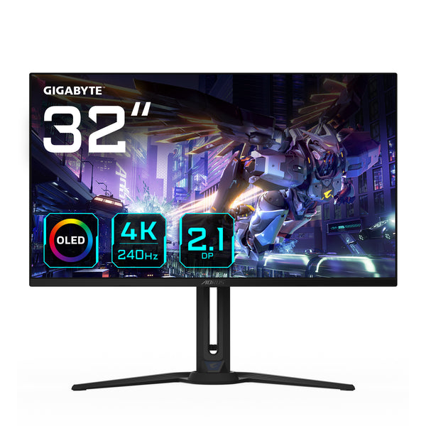 AORUS FO32U2P 32 3840 x 2160 (4K) HDMI DisplayPort USB-C 240Hz Pivot Skærm