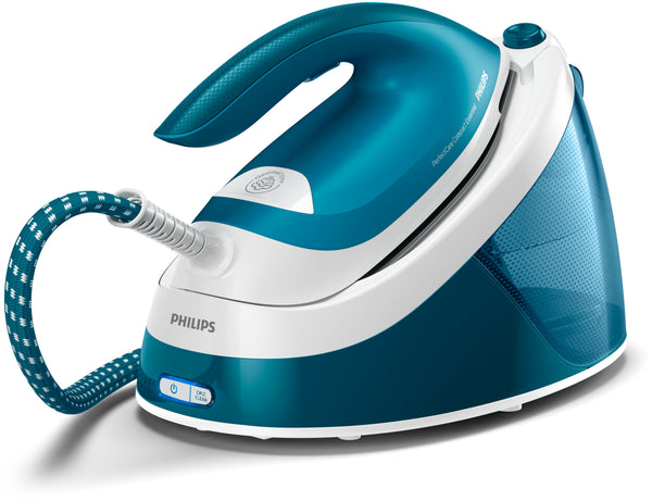 Philips PerfectCare Compact Essential GC6840 Dampstrygejern 2400W Blå Hvid