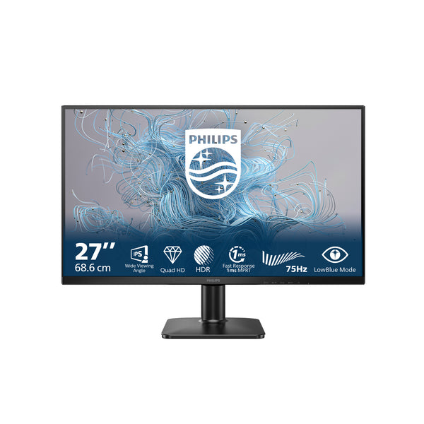 Philips 1000 series 27E2N1500L/00 computerskærm 68,6 cm (27) 2560 x 1440 pixel Quad HD LED Sort
