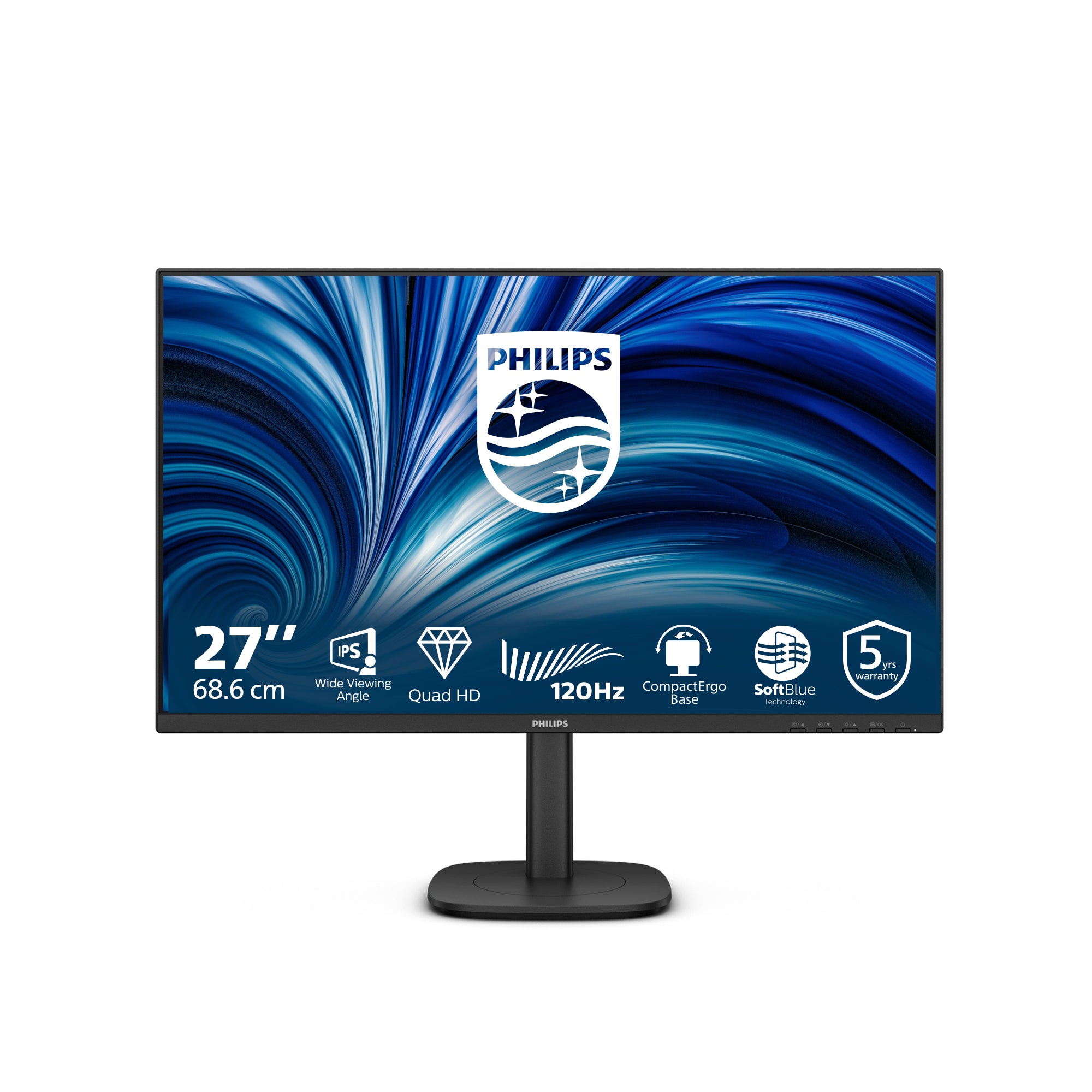Philips 27B2N3500J/00 27 IPS 2560 x 1440 (2K) DisplayPort HDMI 120 Hz