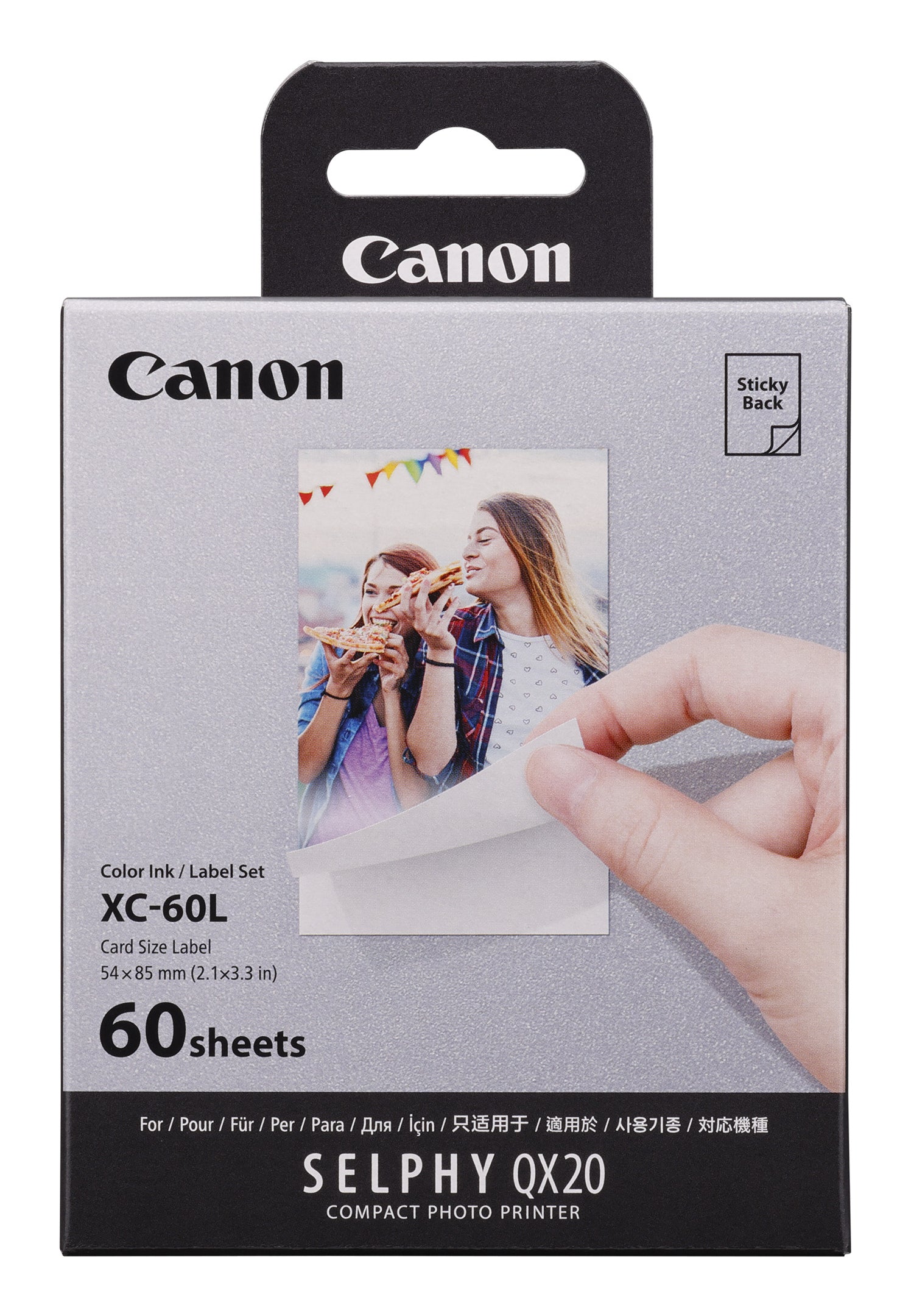 Canon SELPHY XC-60L Bulk Set Farve (cyan, magenta, gul) Kassette og papirsæt til print-bånd