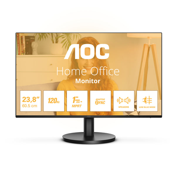 AOC B3 24B3QA2 computerskærm 60,5 cm (23.8) 1920 x 1080 pixel Fuld HD LED Sort