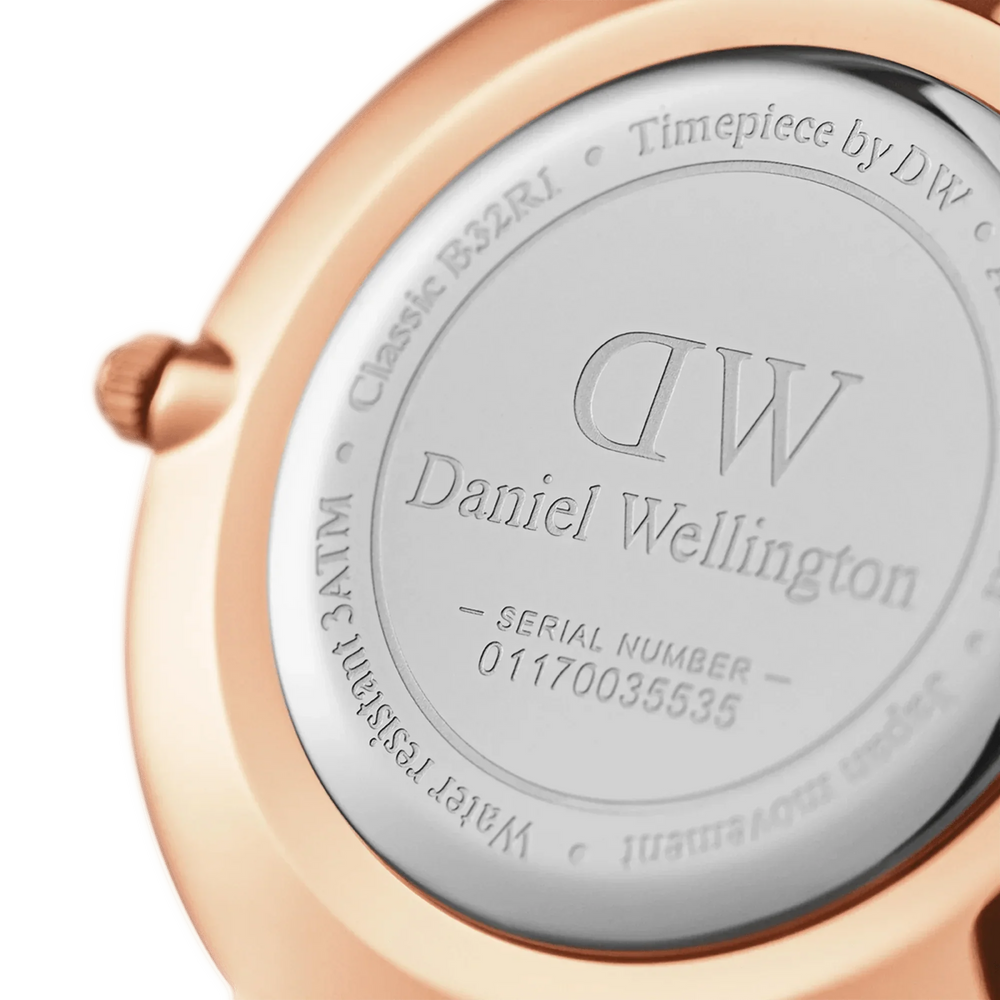 Daniel Wellington Petite Durham hvidt dameur Dw00100228