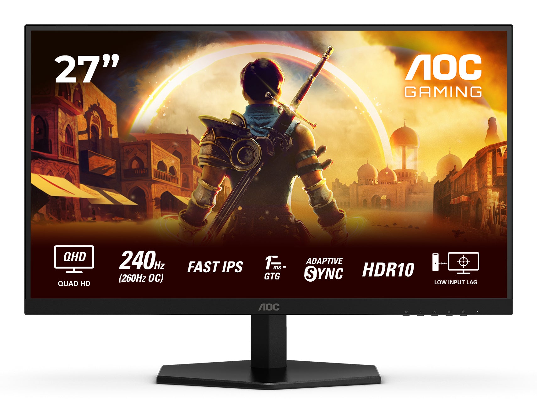 AOC Q27G42ZE computerskærm 68,6 cm (27) 2560 x 1440 pixel Wide Quad HD LCD Sort