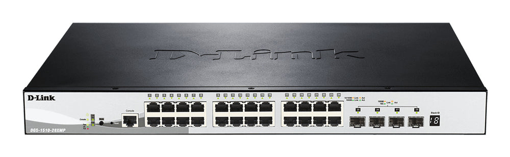 D-Link DGS 1510-28XMP Switch 28-porte Gigabit PoE+
