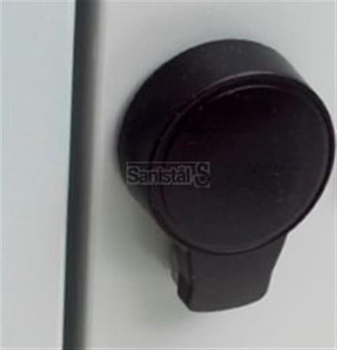 Blika dørgreb til højrehængt garderobeskab