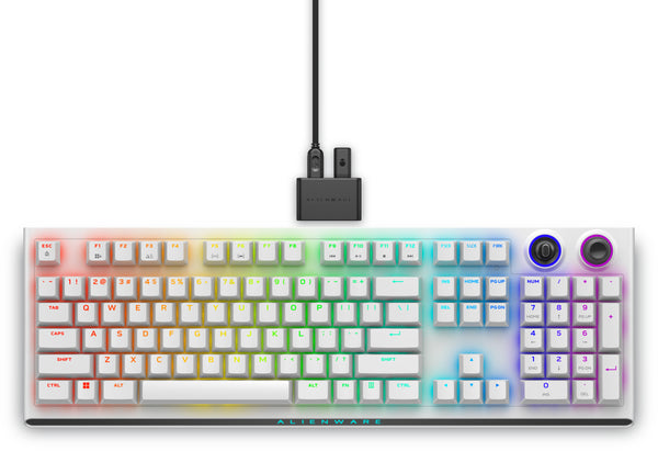 Alienware Tri-Mode AW920K Tastatur Mekanisk AlienFX per-nøgle RGB/16,8 millioner farver Trådløs Kabling Amk. engelsk