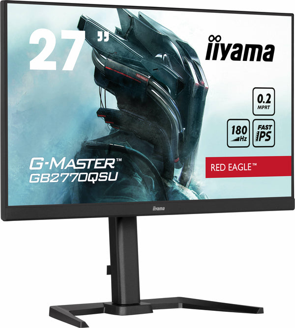iiyama G-MASTER Red Eagle GB2770QSU-B6 27 2560 x 1440 (2K) HDMI DisplayPort 180Hz Pivot Skærm