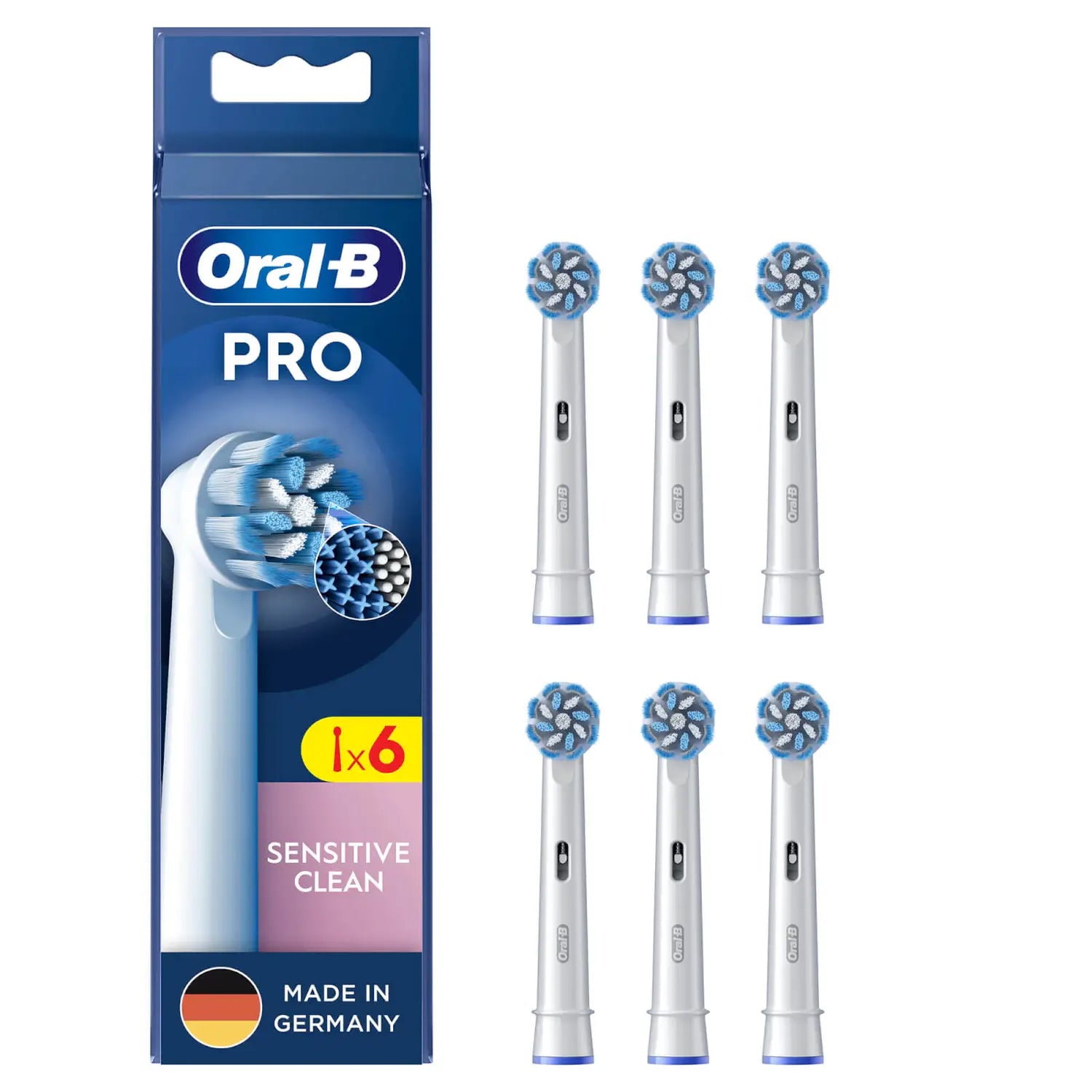 Oral-B Sensitive Clean 6 stk Hvid