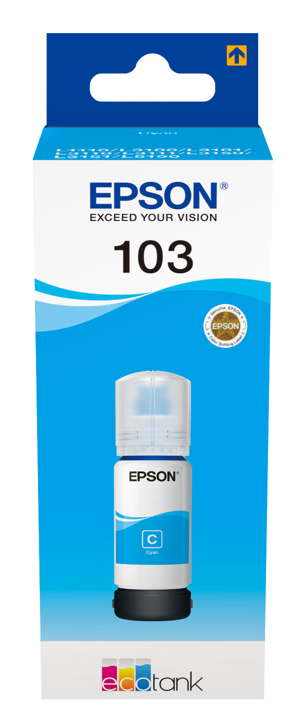 Epson 103 Cyan Blækrefill C13T00S24A