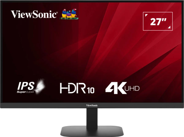 Viewsonic VA VA2708-4K-HD computerskærm 68,6 cm (27) 3840 x 2160 pixel 4K Ultra HD LED Sort