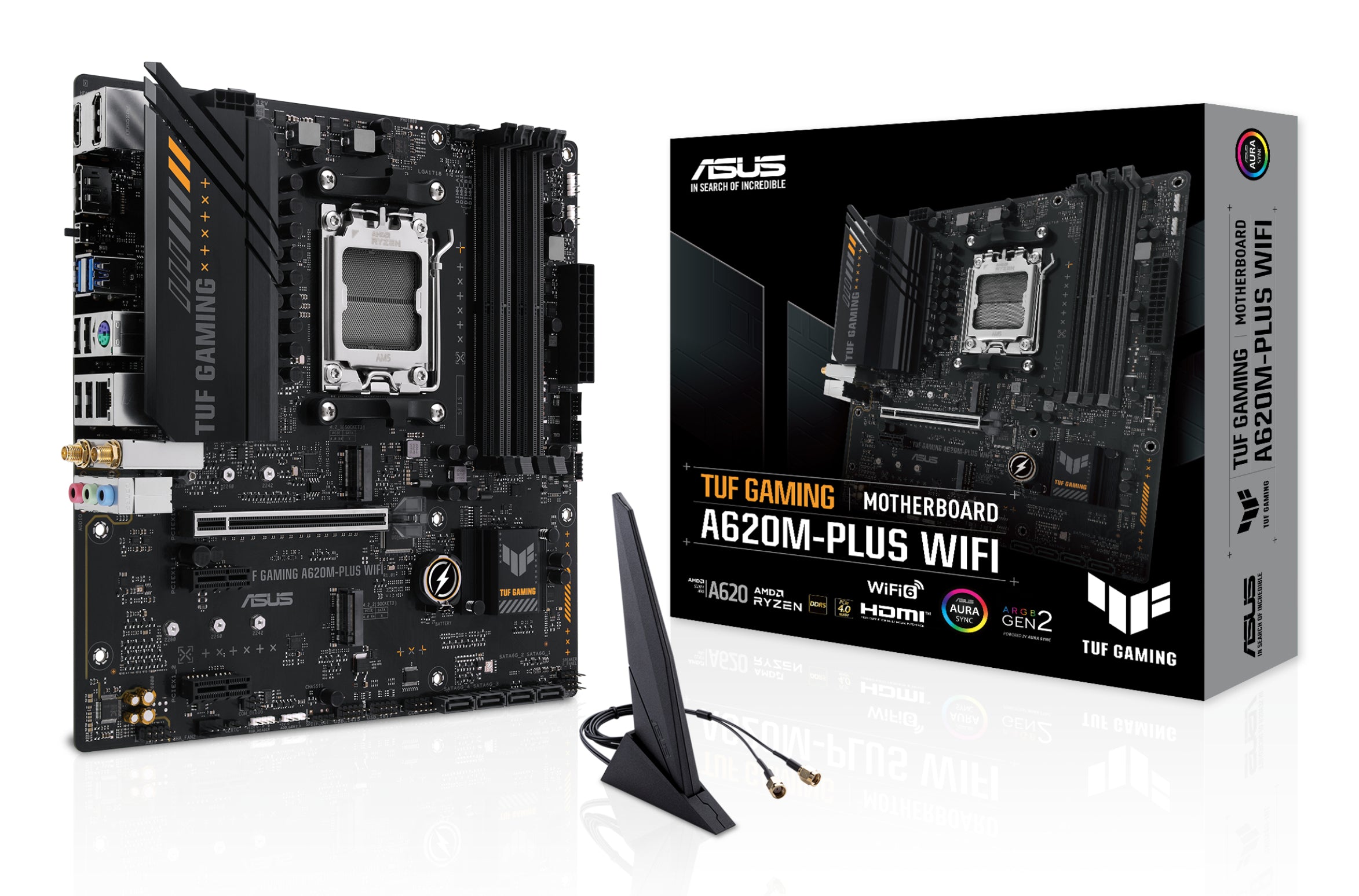 ASUS TUF GAMING A620M-PLUS WIFI Micro-ATX Socket AM5 AMD A620