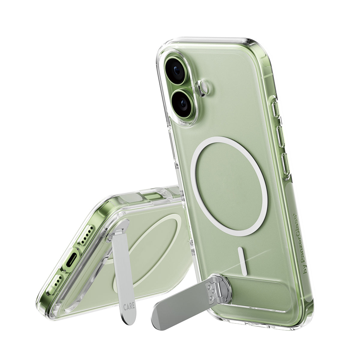 CARE by PanzerGlass® Feature Case Transparent Kickstand iPhone 17