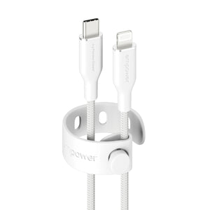 empower by PanzerGlass Racing USB-C to Lightning 1.2m hvid