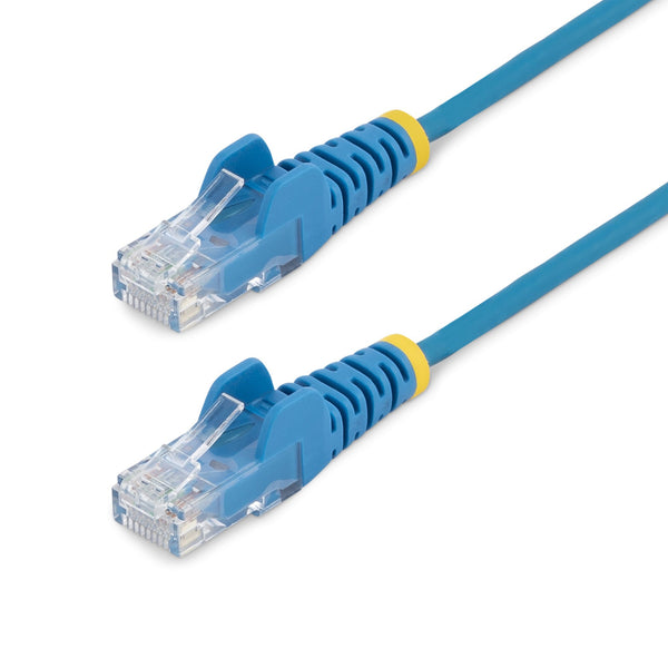 StarTech.com 1.5m CAT6 Cable - Blue Slim CAT6 Patch Cord - Snagless - LSZH CAT 6 1.5m Patchkabel Blå