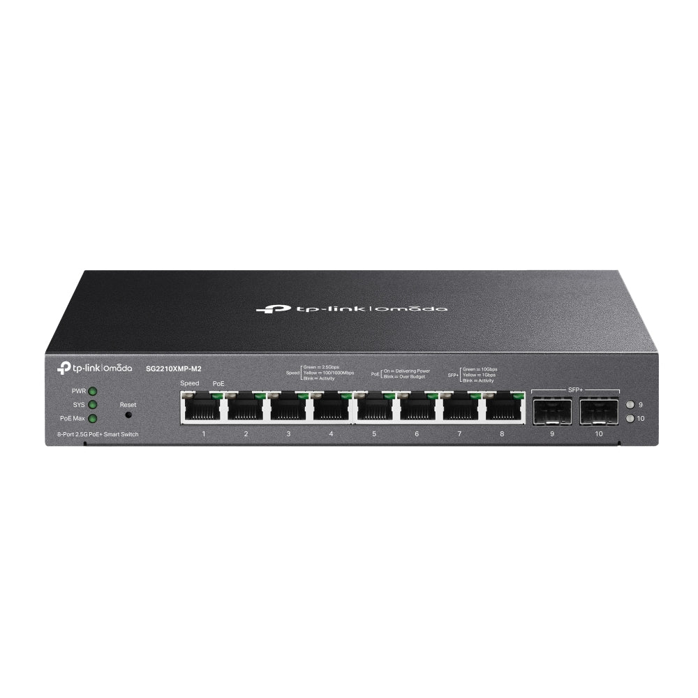 TP-Link Omada SG2210XMP-M2 V1.6 Switch 8-porte 2.5 Gigabit Ethernet PoE+
