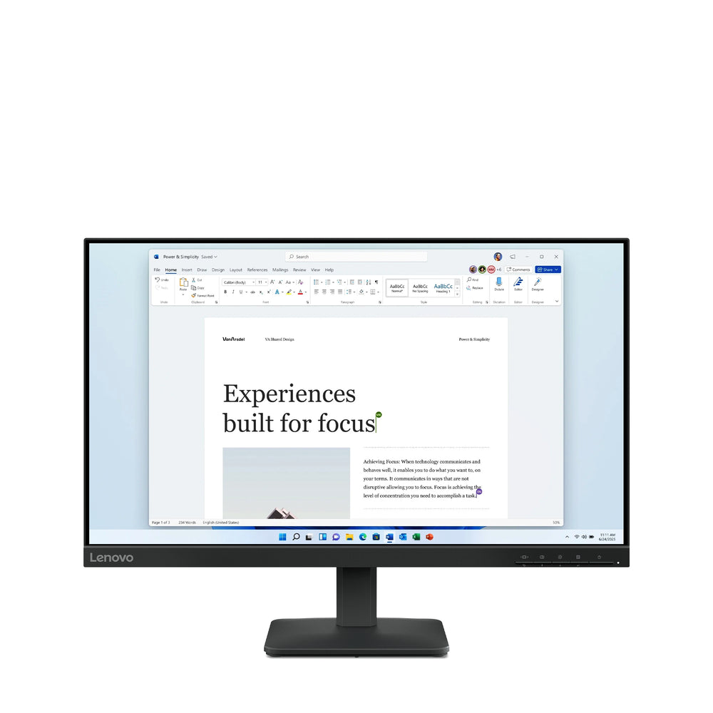 Lenovo L24-4e 24 IPS 1920 x 1080 (Full HD) HDMI 100 Hz