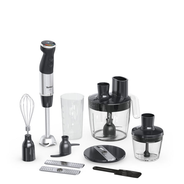 Tefal Quickchef+ HB67G830 blender 0,8 L Nedsænkning blender 1000 W Sort, Rustfrit stål