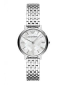 Emporio Armani Mother Of Pearl skive sølv stål rem ur For Women Ar11112
