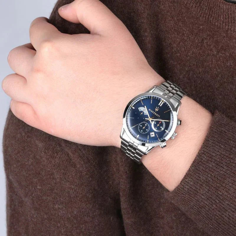 Maserati R8873633001 Ricordo Chrono blåt herreur