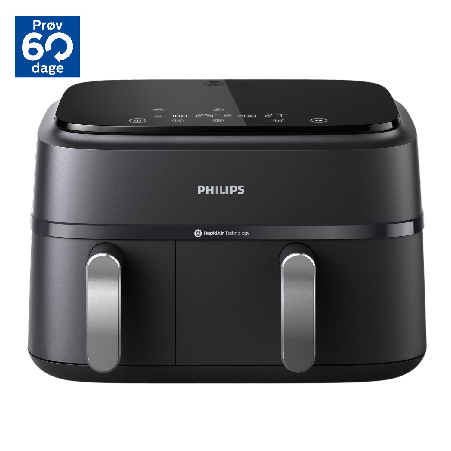 Philips 3000 Series Dual Basket Airfryer 9 L 2750 W Sort