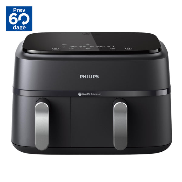 Philips 3000 Series Dual Basket Airfryer 9 L 2750 W Sort
