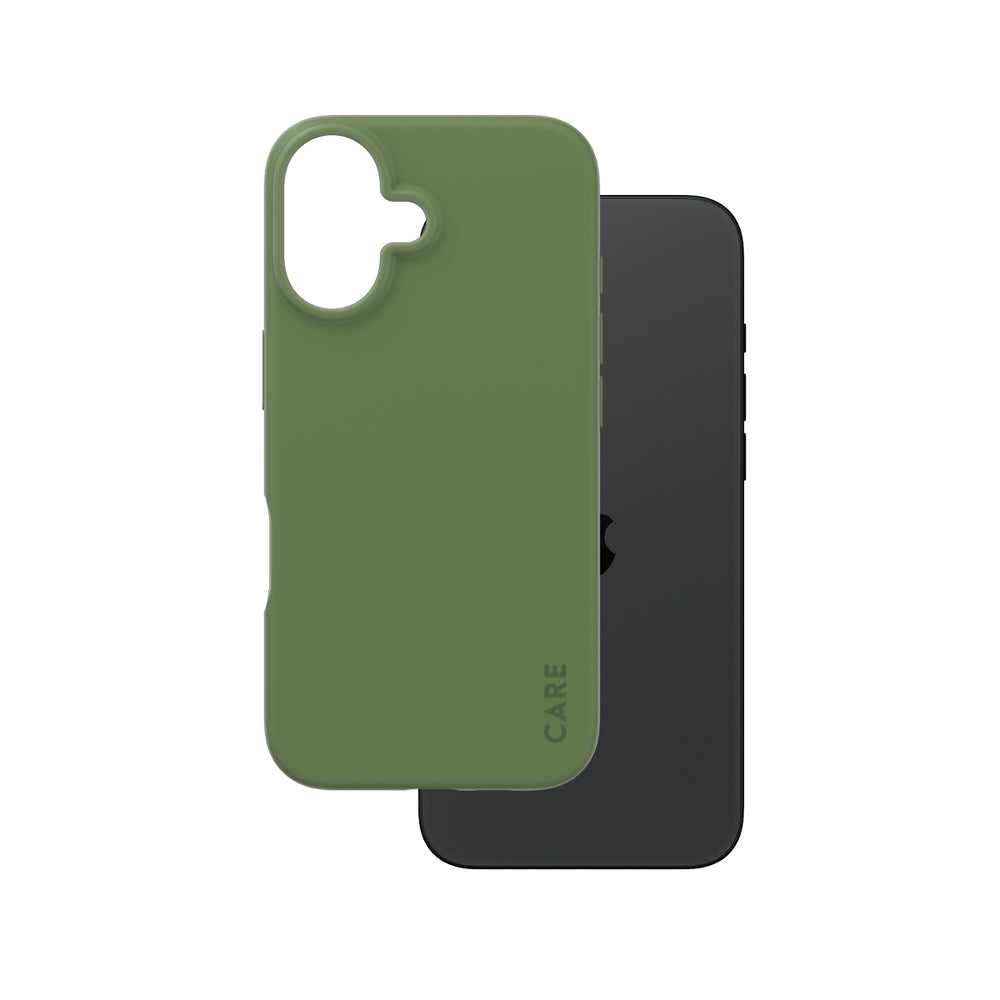 PanzerGlass CARE Fashionable Case til iPhone 16 Grøn