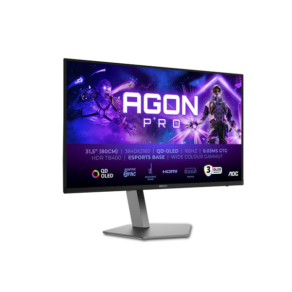 AOC AGON PRO AG326UD 32 3840 x 2160 (4K) HDMI DisplayPort 165Hz Pivot Skærm