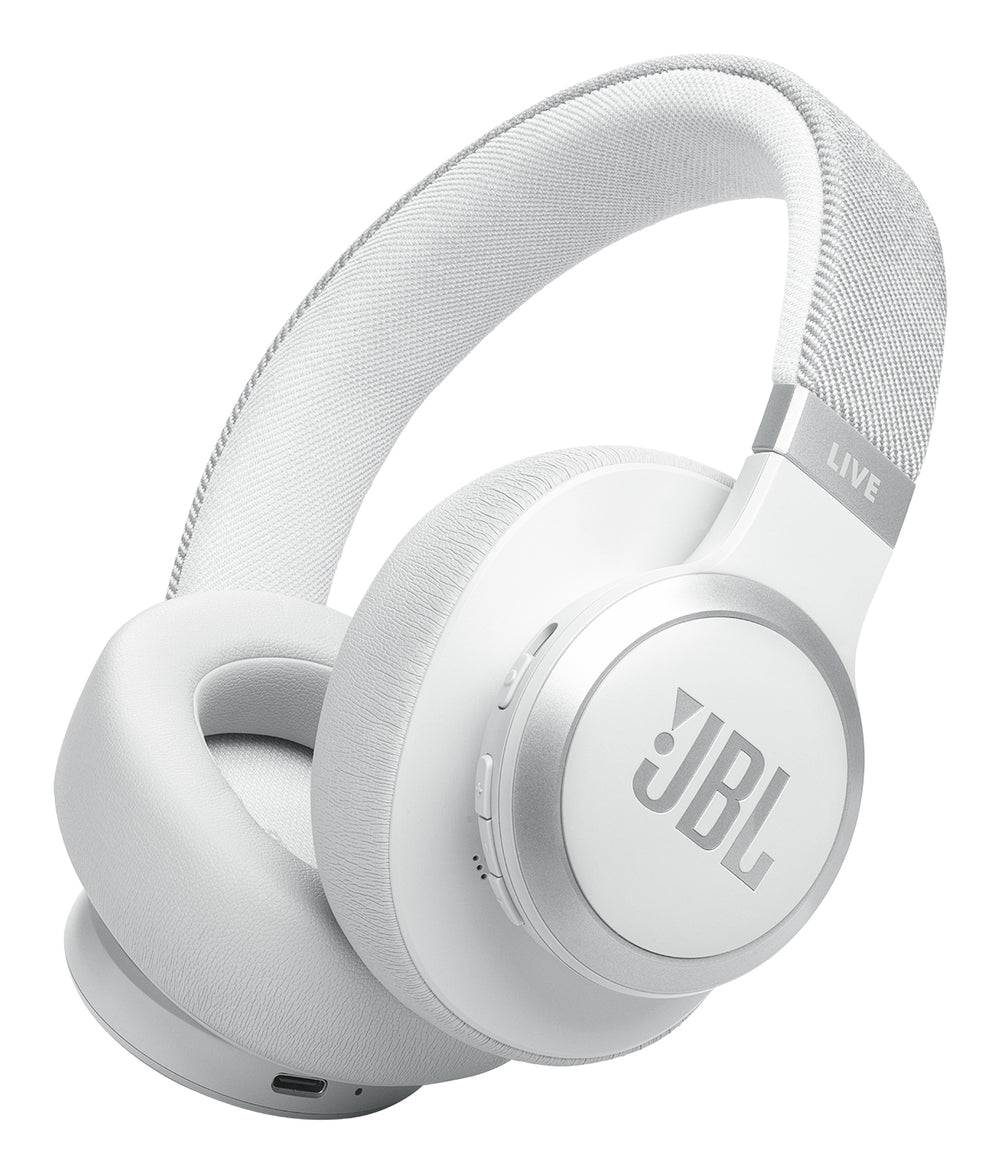 JBL LIVE 770NC Trådløs Kablet Hovedtelefoner Hvid