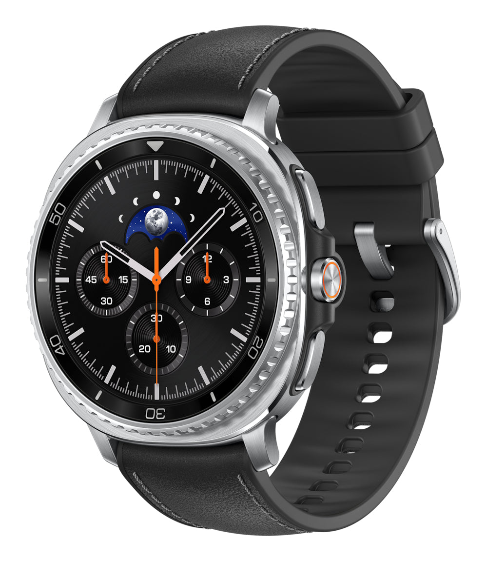 Samsung Galaxy Watch 8 Classic 3,3 cm (1.3) AMOLED 46 mm Digital 438 x 438 pixel Berøringsskærm 4G Sølv Wi-Fi GPS (satellit)