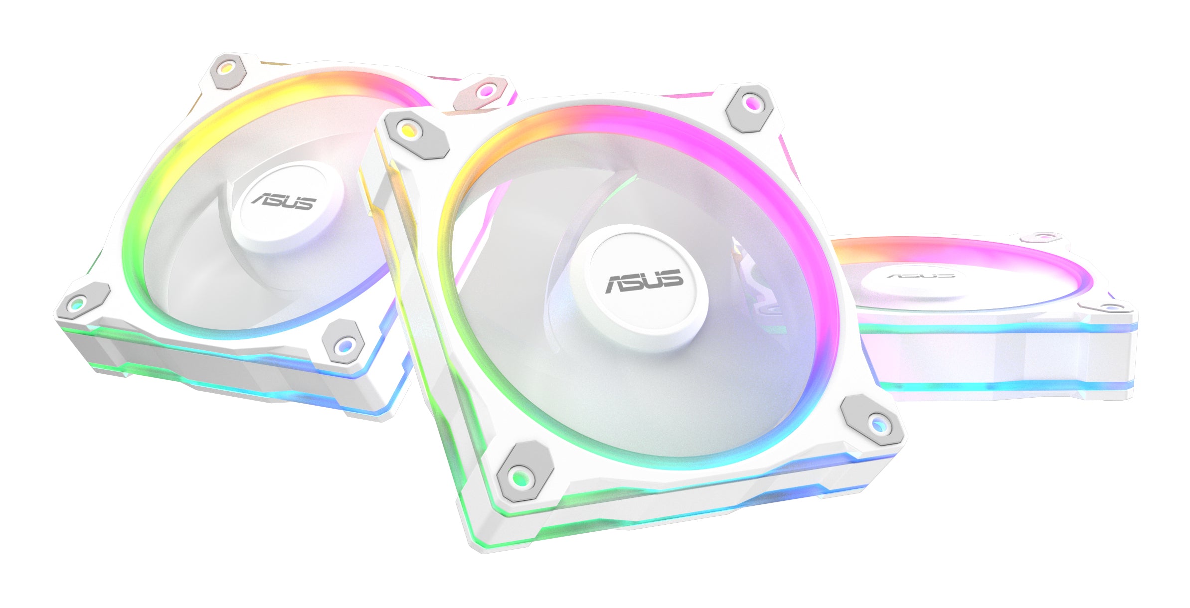 ASUS Prime MR120 ARGB Reverse Fan 3-pack Hvid 120 mm